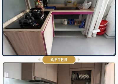 Kitchen cabinet refurbishment