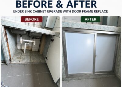Under Sink Cabinet Door Frame Replacement